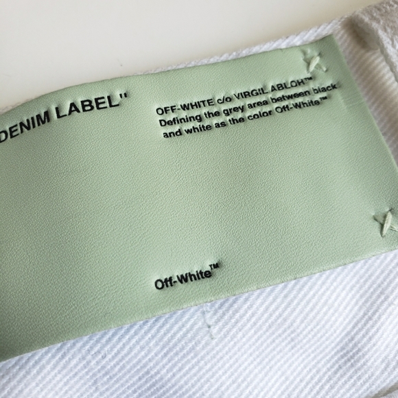 Off-White c/o Virgil Abloh | Contrast Hem Mid-rise Jeans - Picture 10 of 16